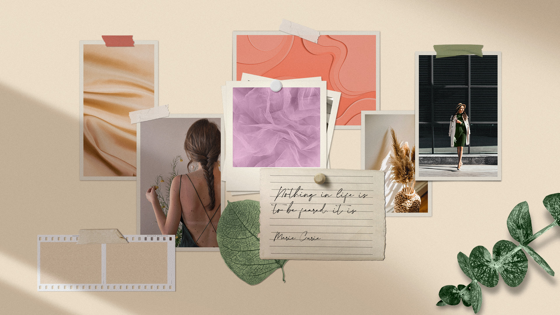 Mood board projeto de identidade Bruna Paludo