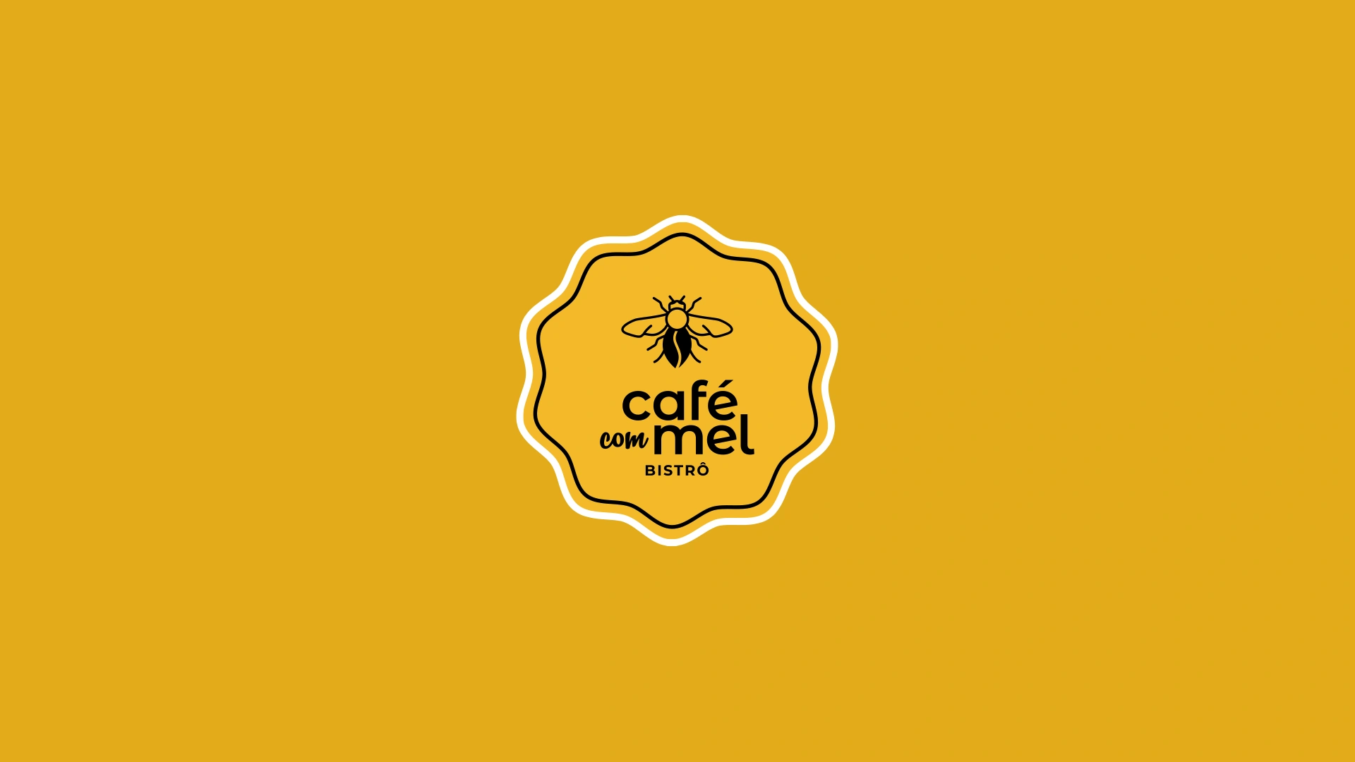 Logo da identidade Visual do Café com Mel Bistrô